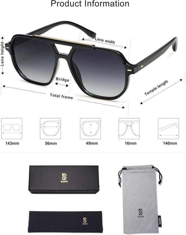 Retro Aviator Polarized Shades