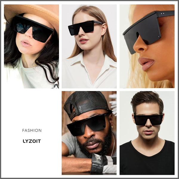 Chic Oversized UV Sunglasses