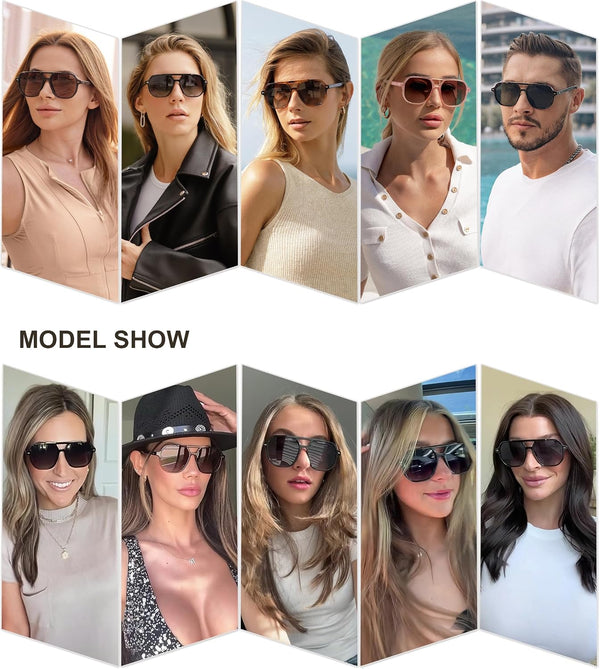 Retro Aviator Polarized Shades