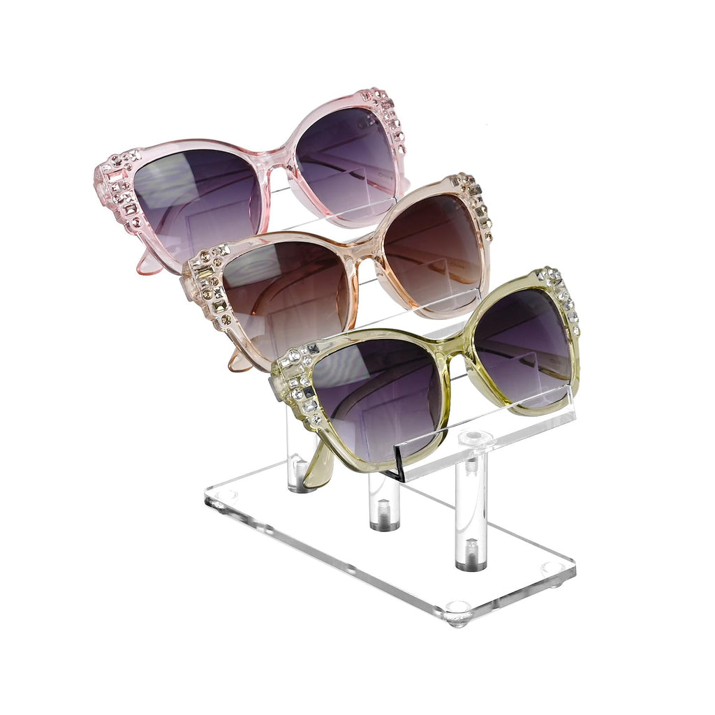 Sleek 3-Tier Acrylic Eyewear Display Stand