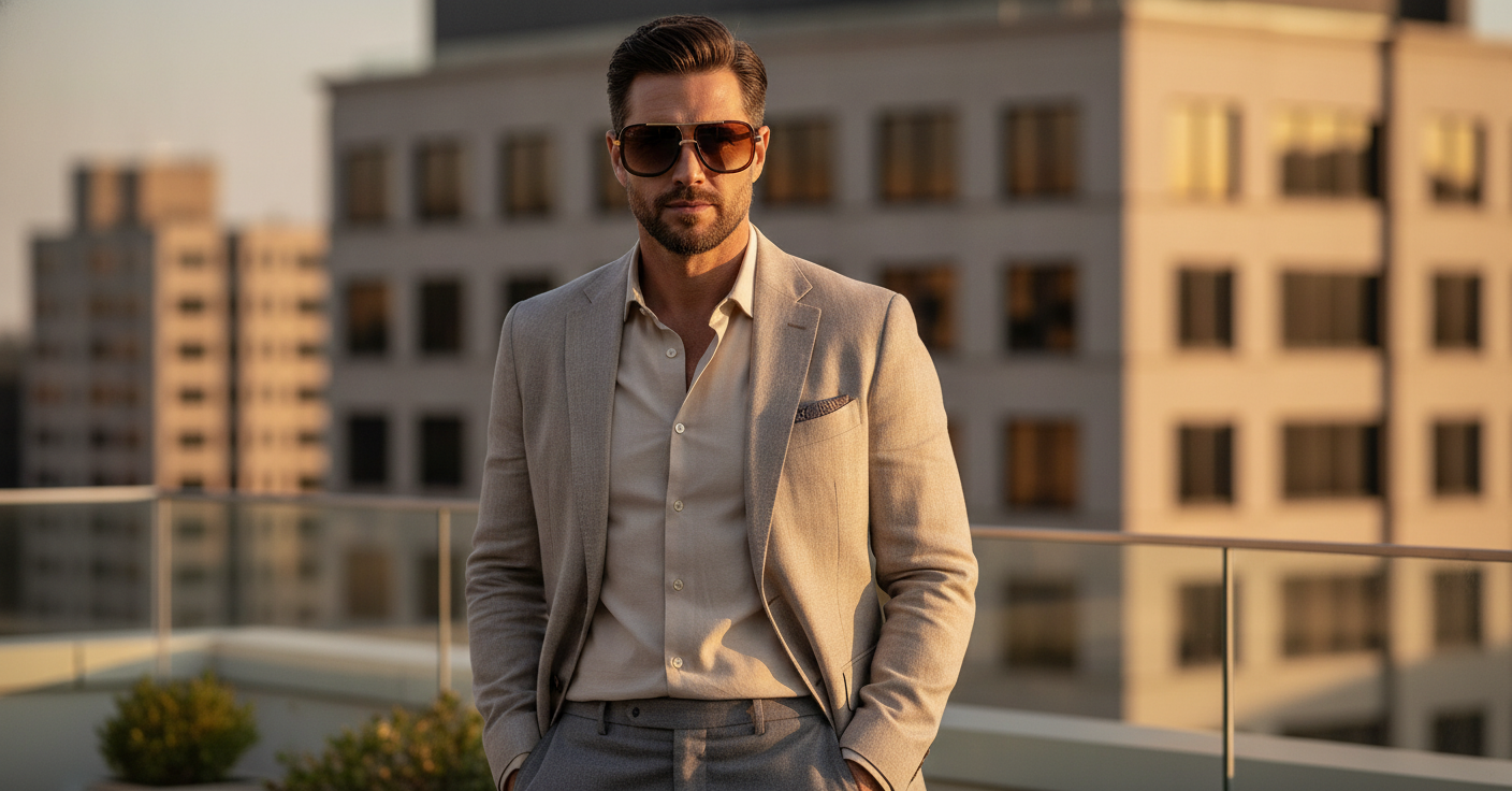 Elegant Retro Aviator Shades